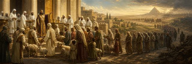 King Josiah leads Passover worship as distant war and exile foreshadow Jerusalem's coming desolation